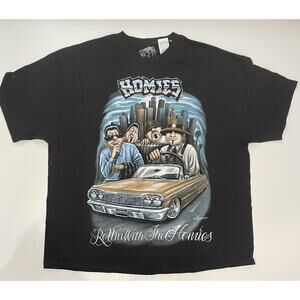 DGA Rolling With the Homies Black T-Shirt Size 3XL NWT
